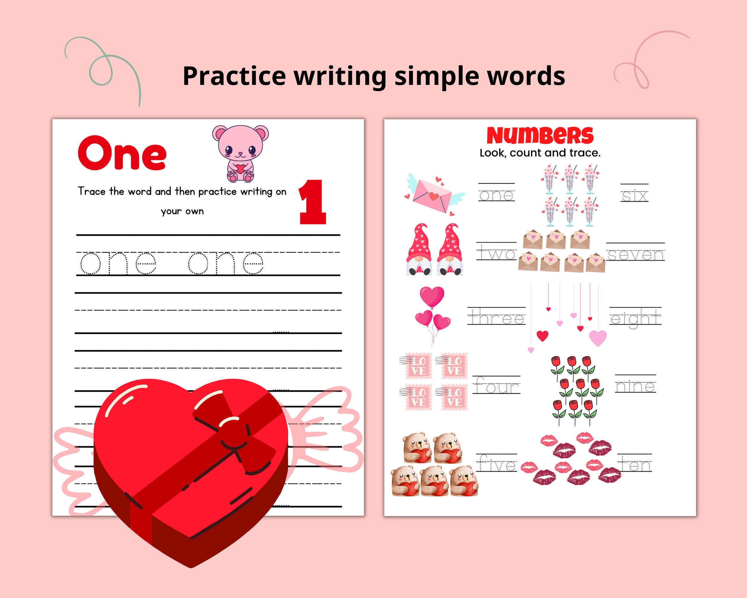 Worksheets for Kids Printable Workbook for Preschool Activity Book ...