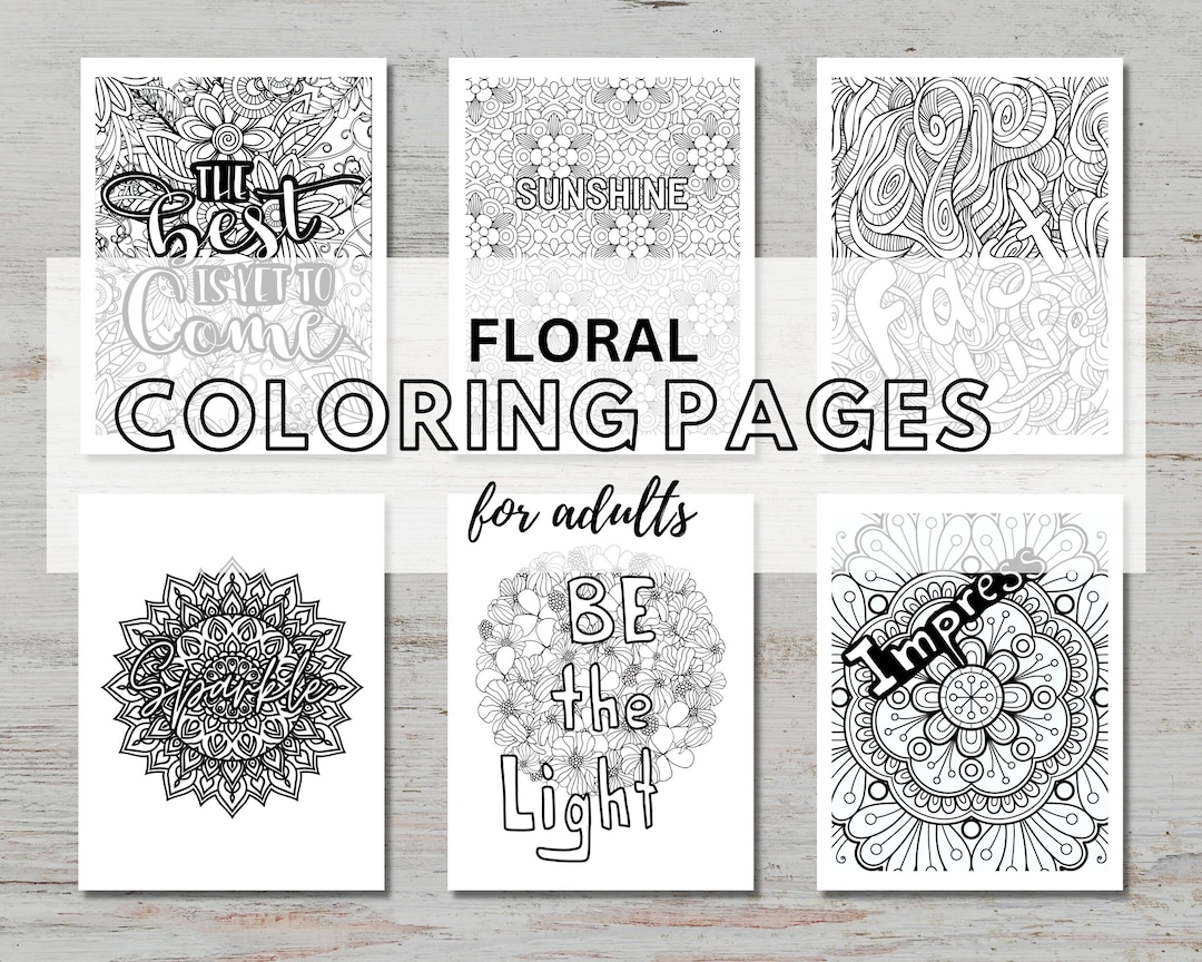 Inspirational Coloring Pages for Adults Printable Activity to Reduce