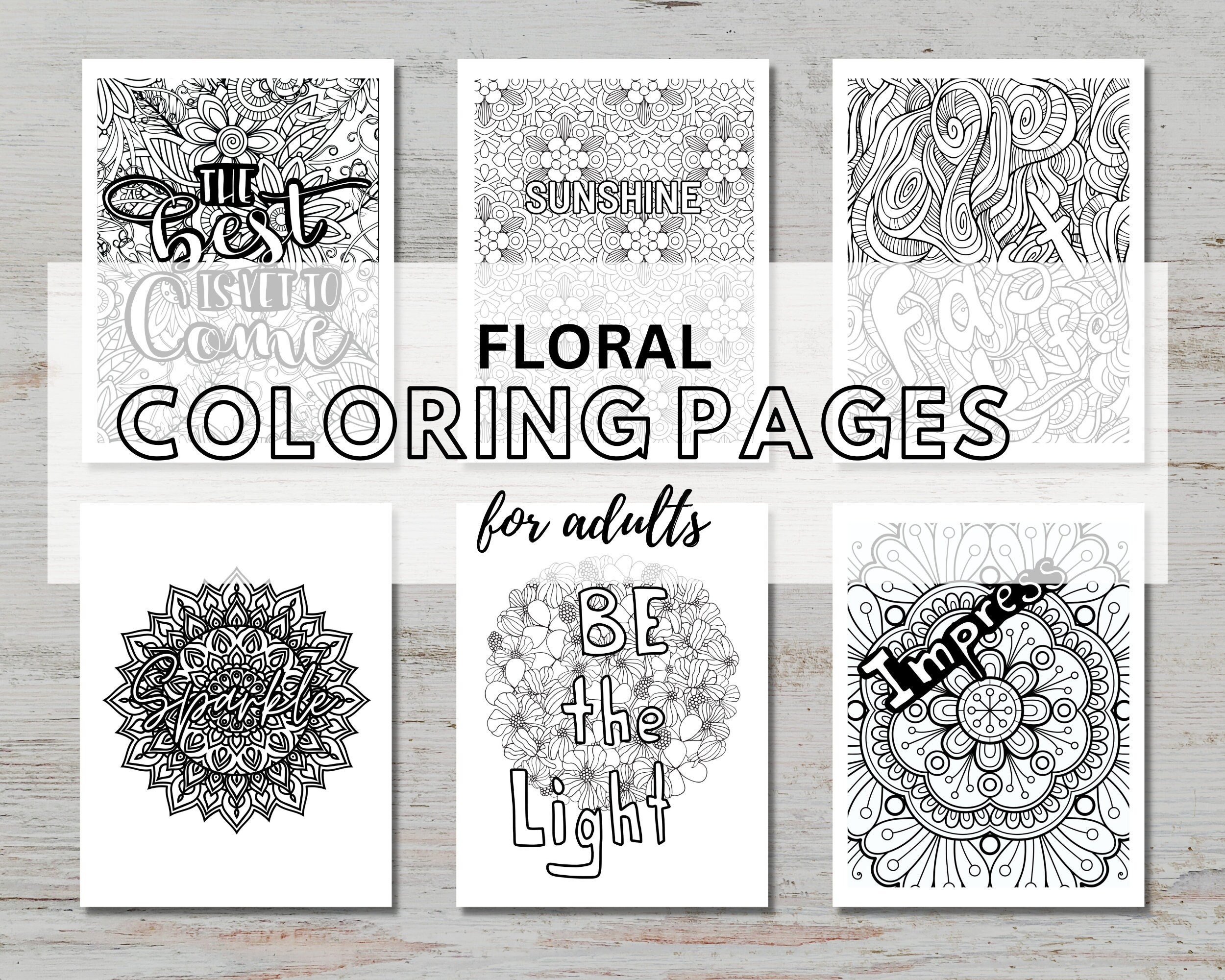 Motivational Coloring Pages for Teens and Adults * Moms and Crafters