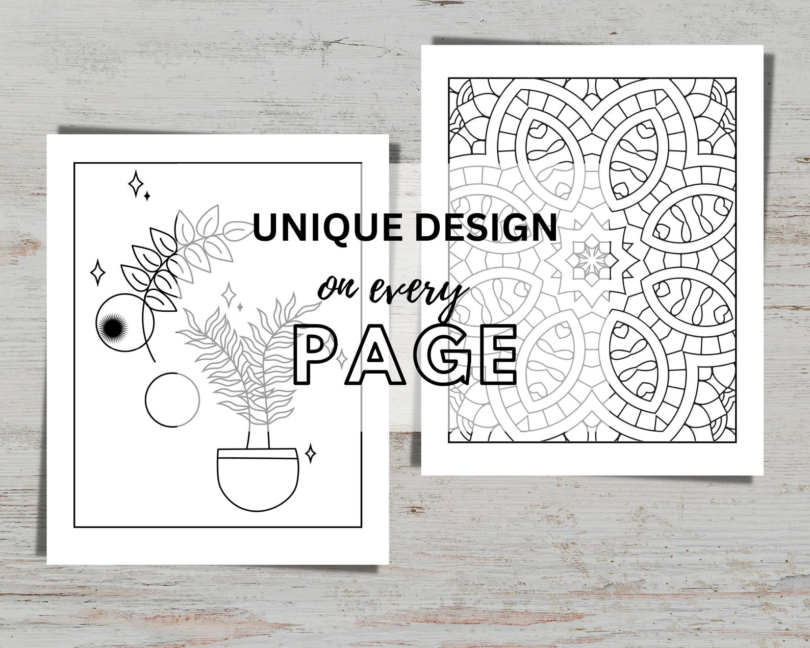100 Adult Coloring Pages Bohemian Design Printable Book for Teens Boho ...