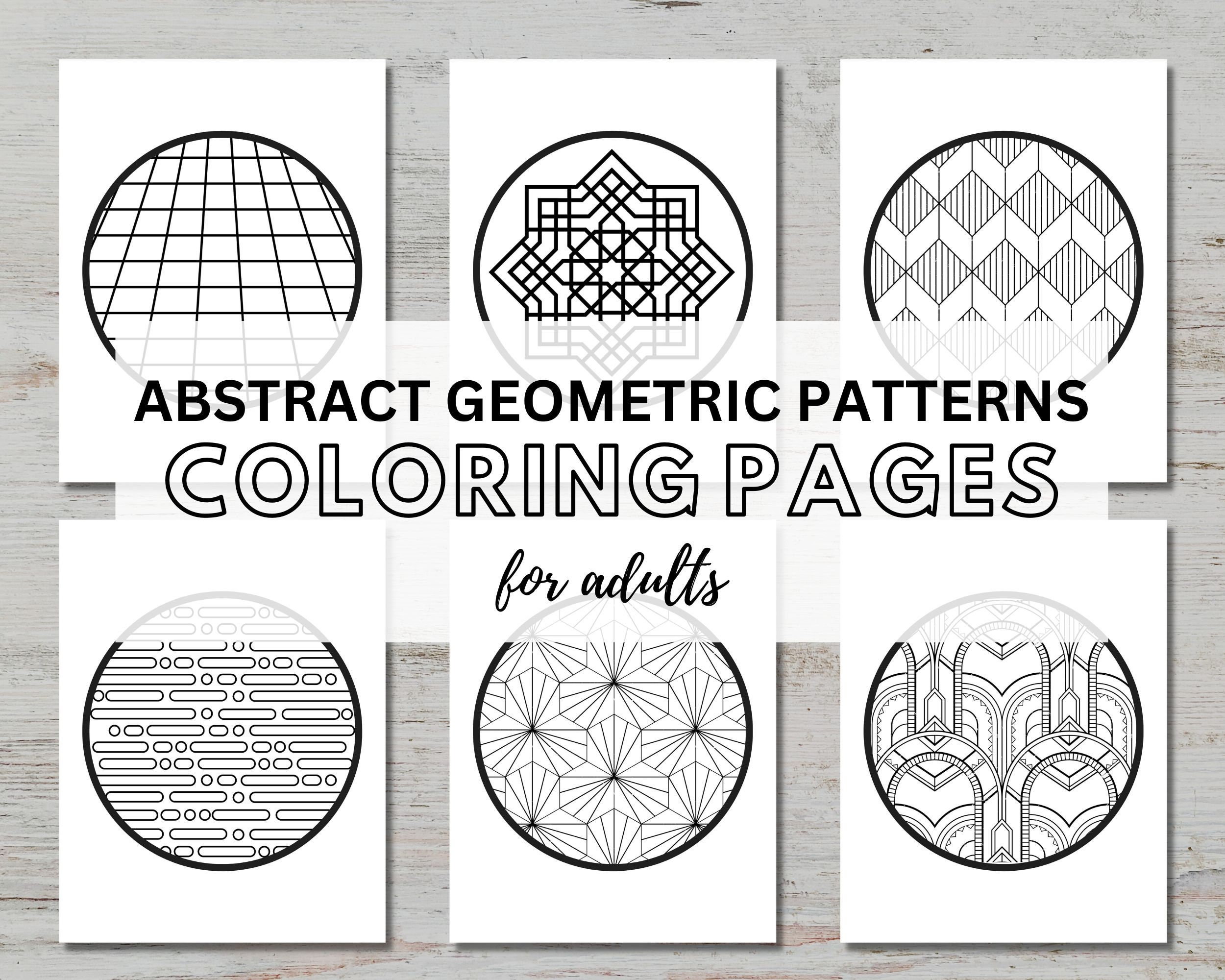 Easy Abstract Coloring Pages For Adults