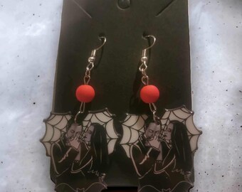 Addams family Mortician and Gomez Earrings