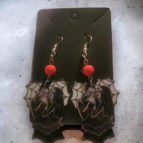 Addams family Mortician and Gomez Earrings