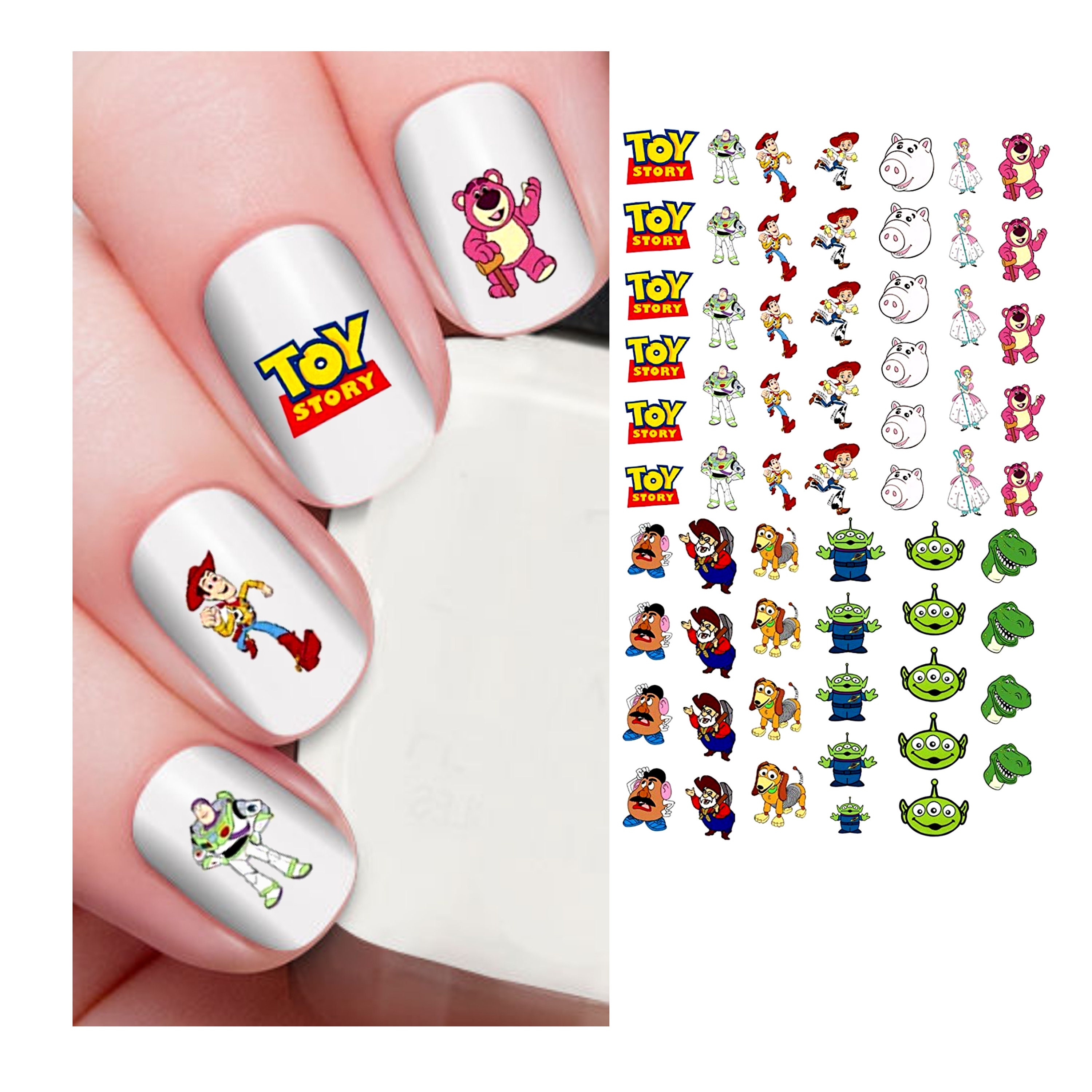 Toy Story Disney Cartoon Nail Stickers The Lion King Stitch Nail Art  Sticker Nail Art Nail Slider Decoration