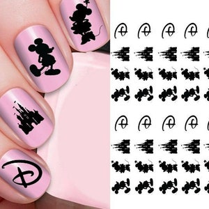 Disney Castle Minnie Mouse Nail Art Decal Sticker Water Transfer Slider