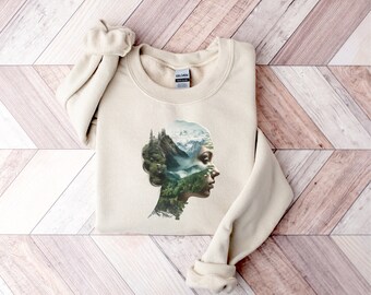 Nature Lover Tee for Hikers, Mountain Camping Essential, Outdoor Vacation Gift