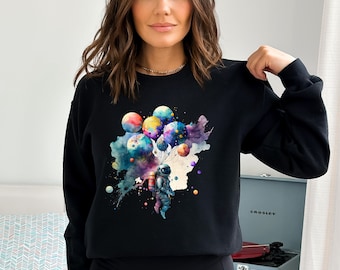 Unique Astronaut Galaxy Hoodie for Space Lovers and Birthday Gift