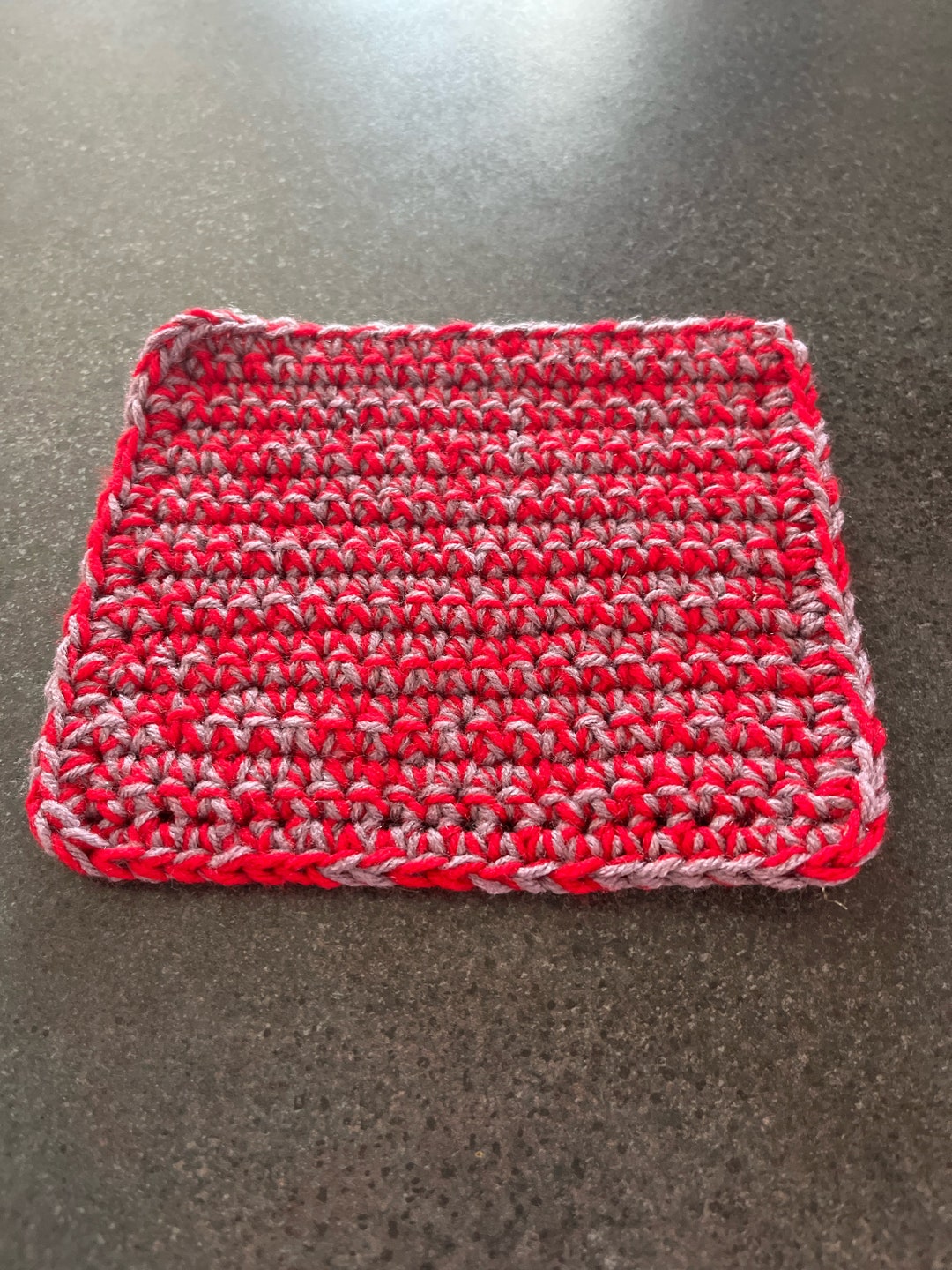 Red and Purple Double Stranded Hot Pan Holder - Etsy