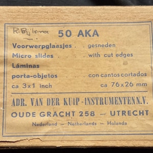 Caja vintage de Adr. van der Kuip