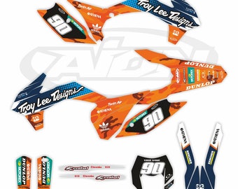 KTM Graphics Kit for a 2015-2016 EXC EXCF models | Very Thick Decals