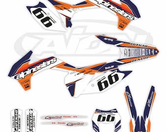 KTM Graphics Kit for a 2015-2016 EXC EXCF models | Very Thick Decals