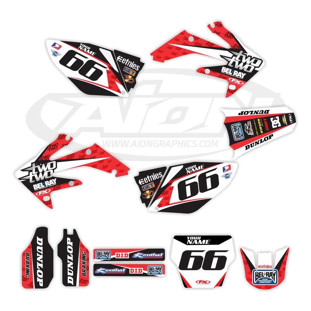 Honda Graphics Kit for a 2006-2007 CRF 250 Models | Very Thick Decals ...