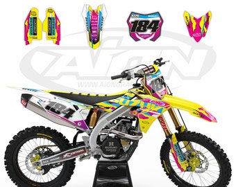 Kit graphique Suzuki pour modèles RMZ 250-450 2018-2020 | Stickers très épais