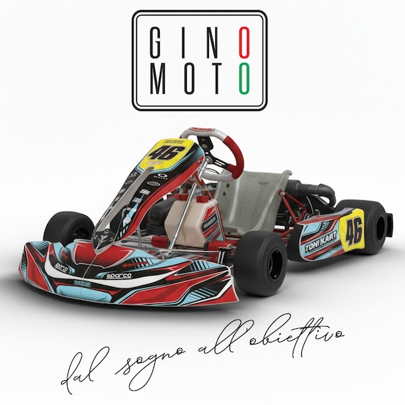 Tony Kart Graphics Kit for a OTK M7 Go Kart | Very Thick Decals - Etsy