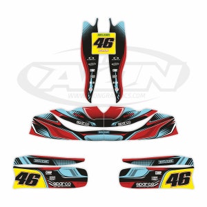OTK M8 Tony Kart Print / Plot Go Kart Graphic Wrap Template OTK M8 Tony Kart Print / Plot Go Kart Graphic Wrap Template
