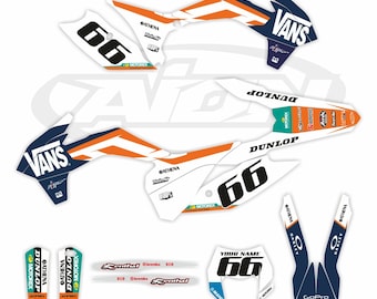 KTM Graphics Kit for a 2015-2016 EXC EXCF models | Very Thick Decals