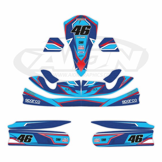 レーシングカート　OTK 　M4　TONYKART Tony Kart Graphics Kit for a OTK M4 Go Kart | Very Thick Decals - Etsy
