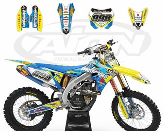 Kit graphique Suzuki pour modèles RMZ 250-450 2018-2020 | Stickers très épais