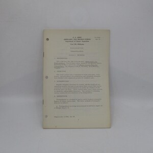 May include: A black and white document with the title "US Army Artillery and Missile School" and the text "Triangulation" in bold. The document is a training manual for the US Army.