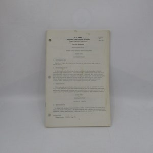1962 US Army Artillery and Missile School, Target Acquisition Department, Maps and Aerial Photography Manual, Military Training, Fort Sill