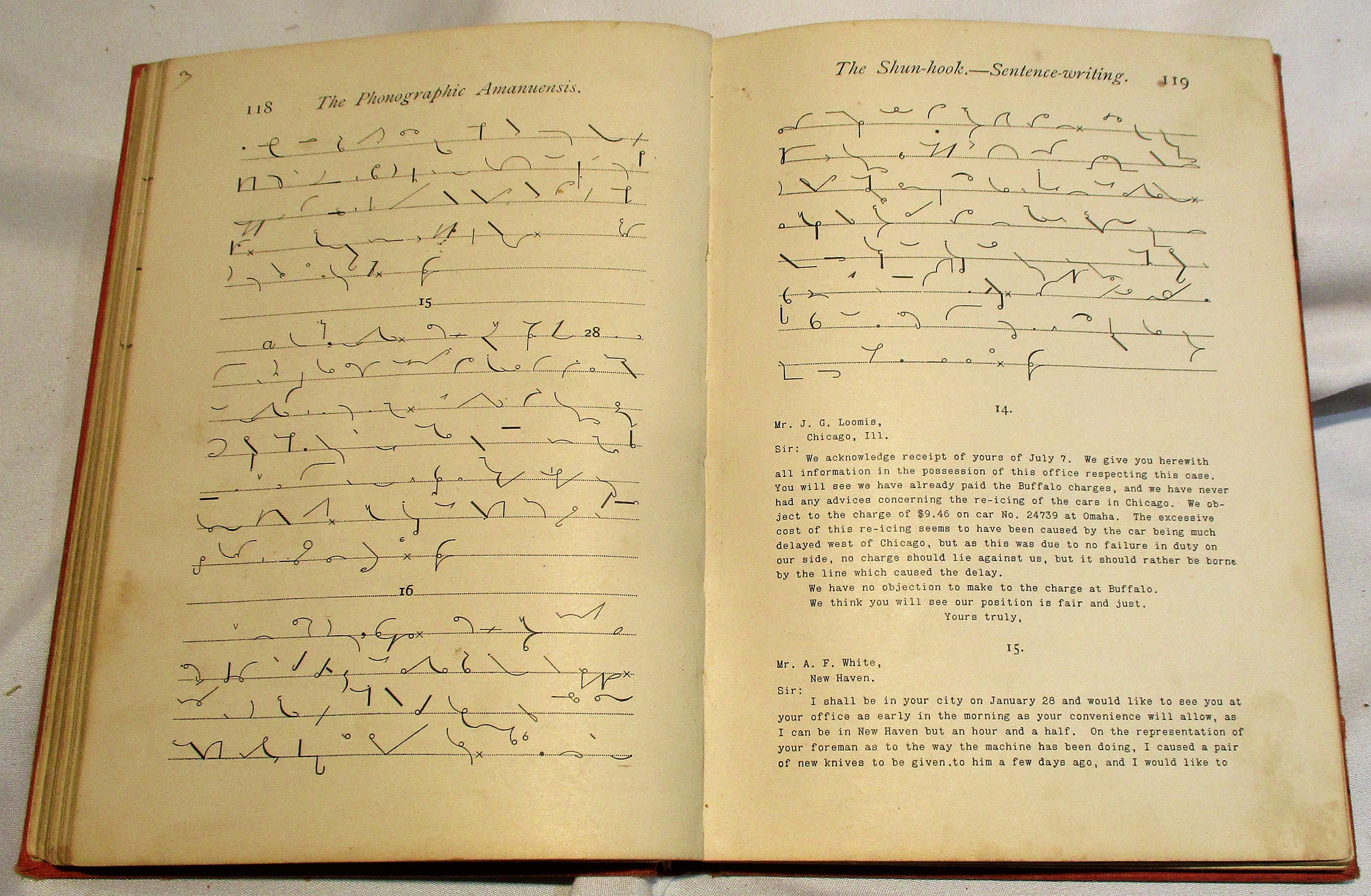 1906 Shorthand Book: the Phonographic Amanuensis, Business Language ...