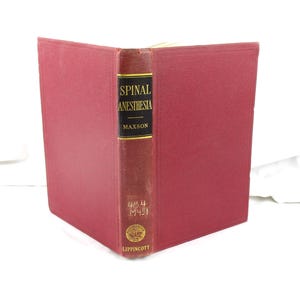 1938 Spinal Anesthesia, Old Surgery, Operations, and Operative Medicine