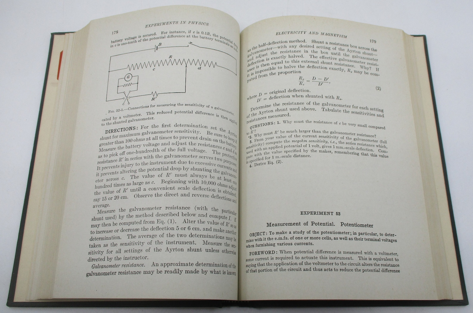 1942 Physics Experiments Manual: Vintage Science Pedagogy Handbook - Etsy