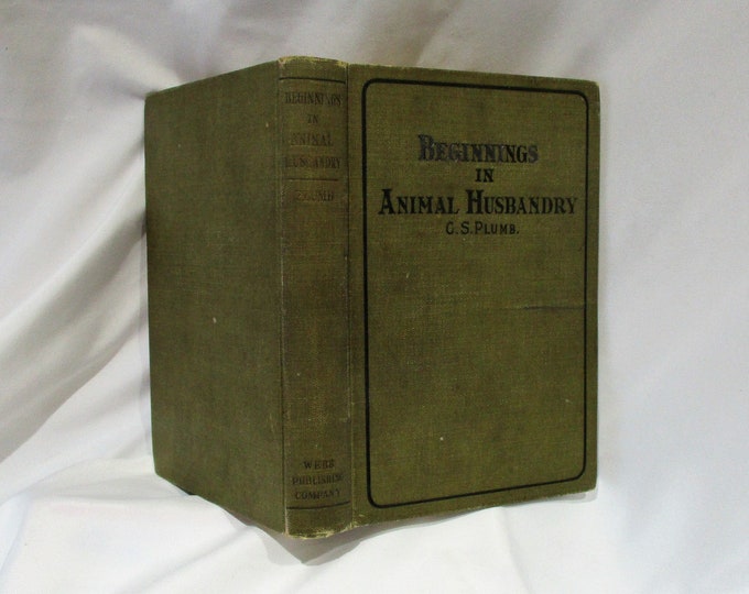 1921 Animal Husbandry Book, Horse, Cattle, Sheep, Swine, Poultry, American Farm and Ranch