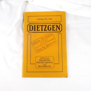 1938 Eugene Dietzgen Catalog 38A: Drawing Instruments and Materials