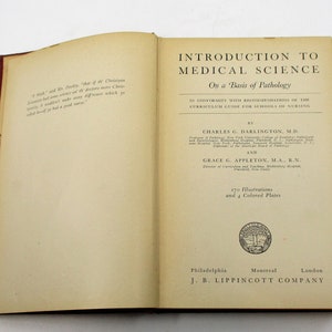 1942 Medical Science Textbook: Pathology, Nursing, Anatomy