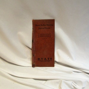 1928 Hyatt Roller Bearing Company Installation and Maintenance Instruction Booklet, Vintage Industrial Factory Salvage