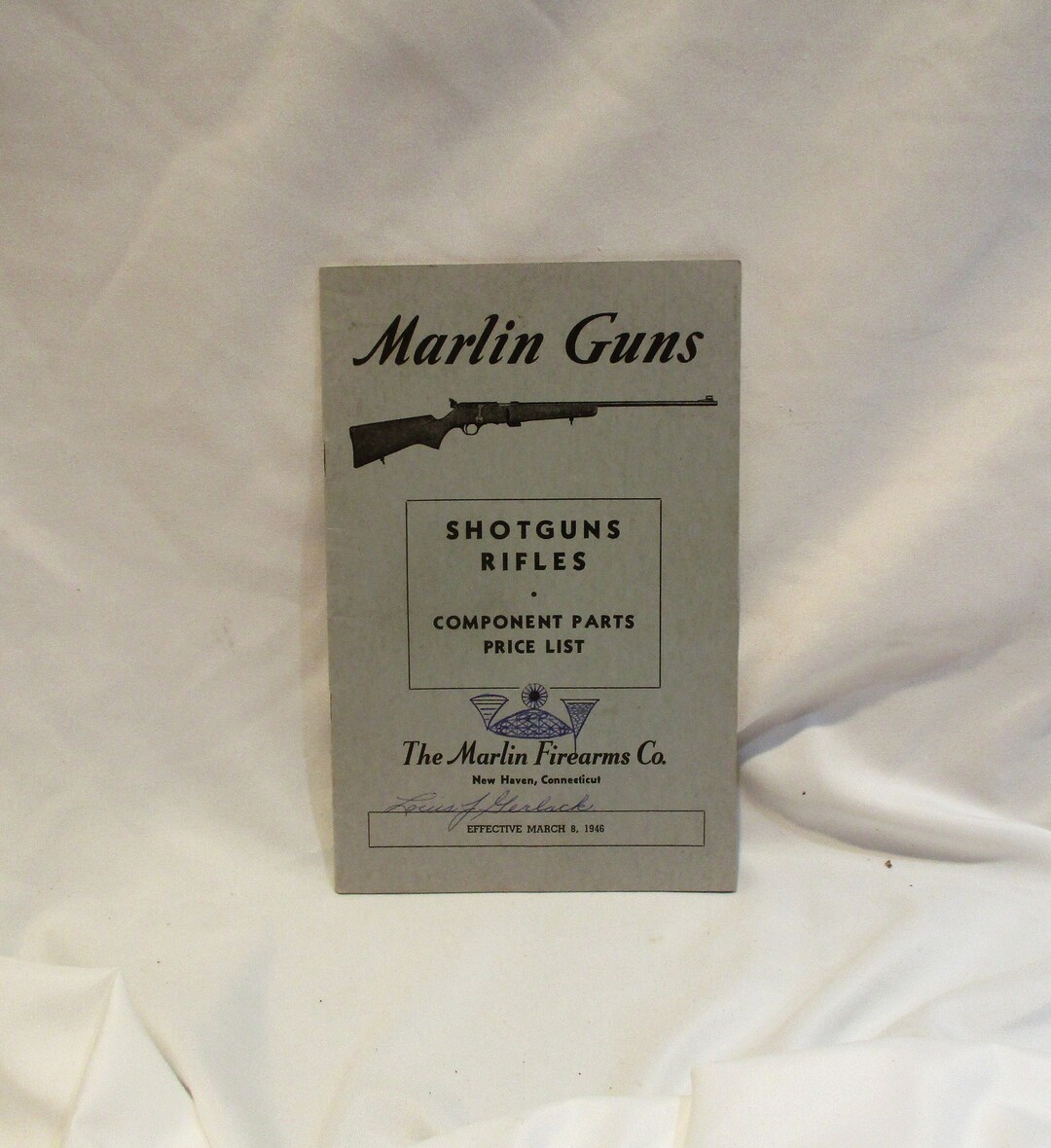 1946 Marlin Guns Booklet, Shotgun and Rifle Component Parts and Price