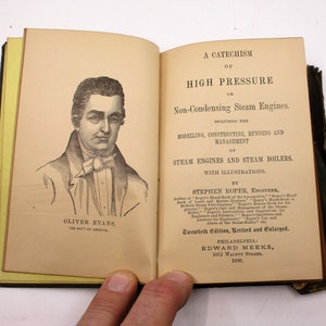 1890 Catechism of Steam Engines, Antiquarian Book, Engineering, Industrial, Factory, Machine Age Steampunk Salvage