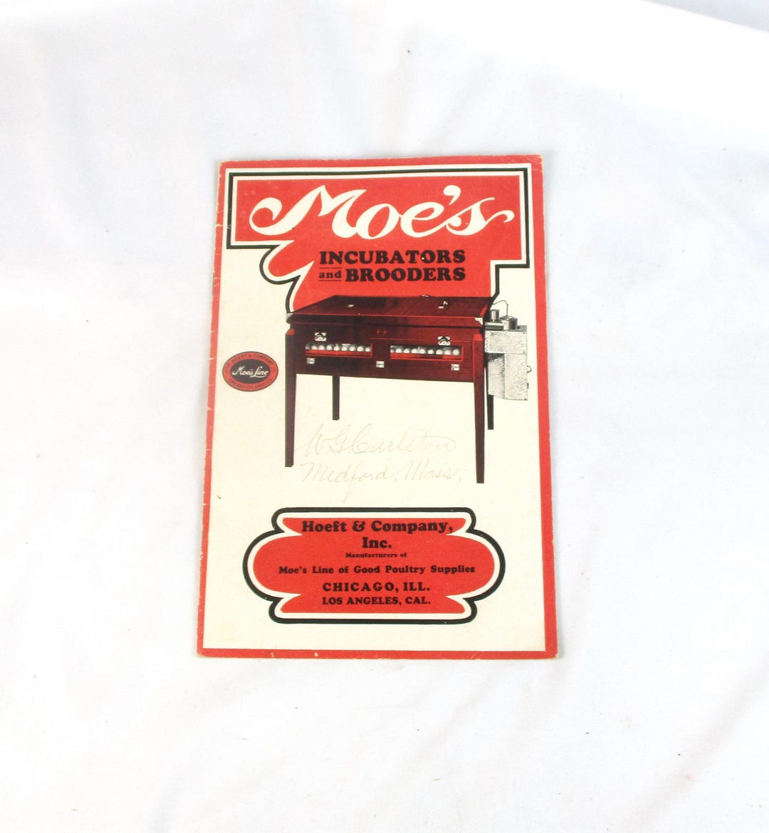 1930s Moe's Incubators and Brooders Catalog, Poultry Supplies Farm ...