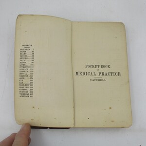 1911 Pocketbook of Medical Practice: Antique Medicine Book