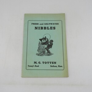 Undated Fishing Booklet, Fresh and Saltwater Nibbles, Fish and Angling Handbook, Ichthyology, Plus Fishworms Pamphlet, Mid Century Angler