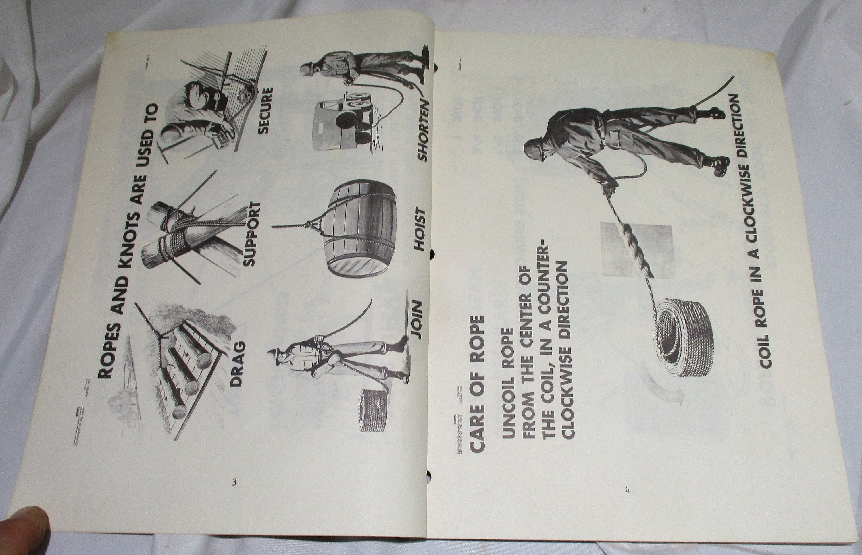 1955 US Army Rigging & Knots Booklet: Ordnance Training Manual - Etsy