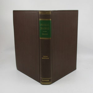 1945 Physical Diagnosis, Internal Medicine, Anatomy, Physiology, Treatment, Diseases, Early Medical School Textbook