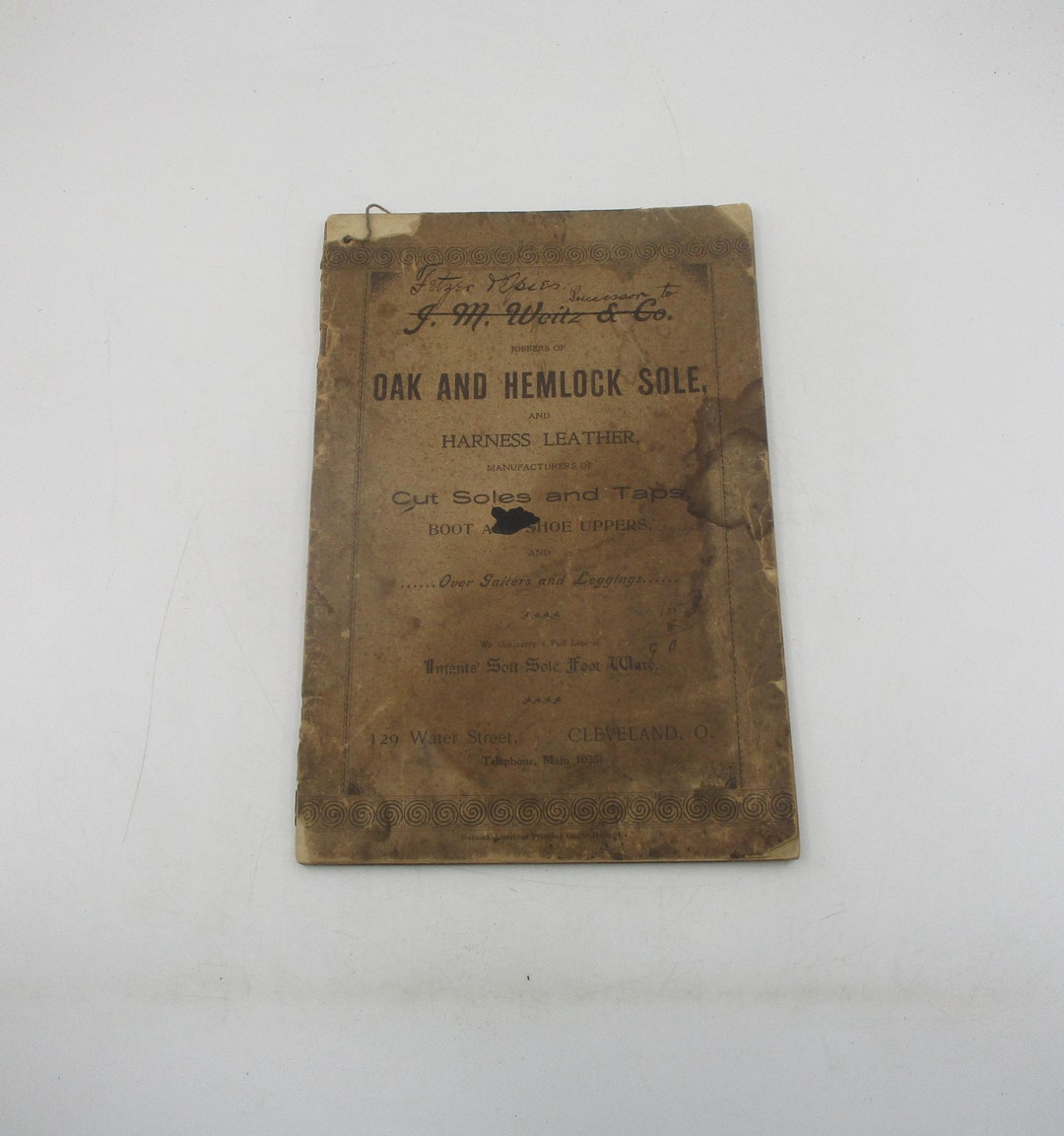 Vintage Shoemaker Catalog Oak & Hemlock Leather, Circa 1900 Etsy