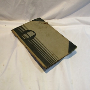 1943 Antique Cloth Ledger: Farm Expense Records, Company History Salvage
