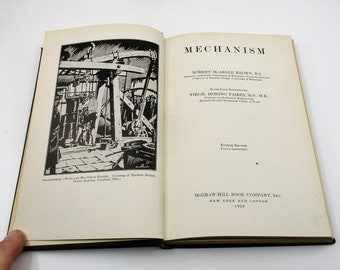 1939 Mechanism, Advanced Physics, Engineering, and Motion Textbook, Mechanical and Materials Sciences