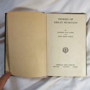 1905 Music Book, Musician Biographies, Music History, Music Appreciation, Music Criticism, Memoirs