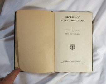 1905 Musician Biographies Book, Classical Music History