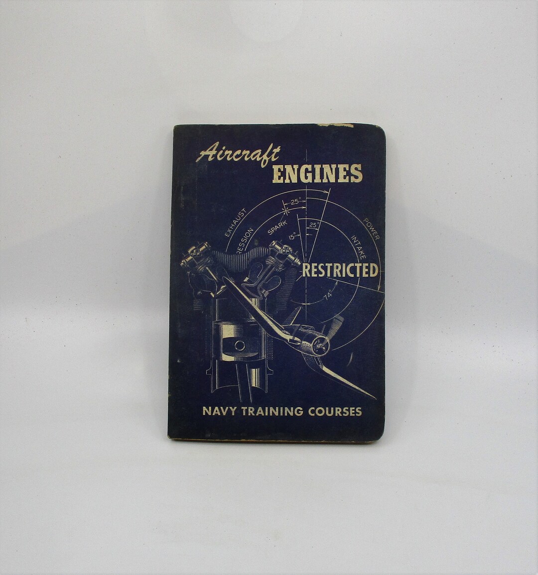 1944 Aircraft Engines, US Navy Training Course Book, Aviation and