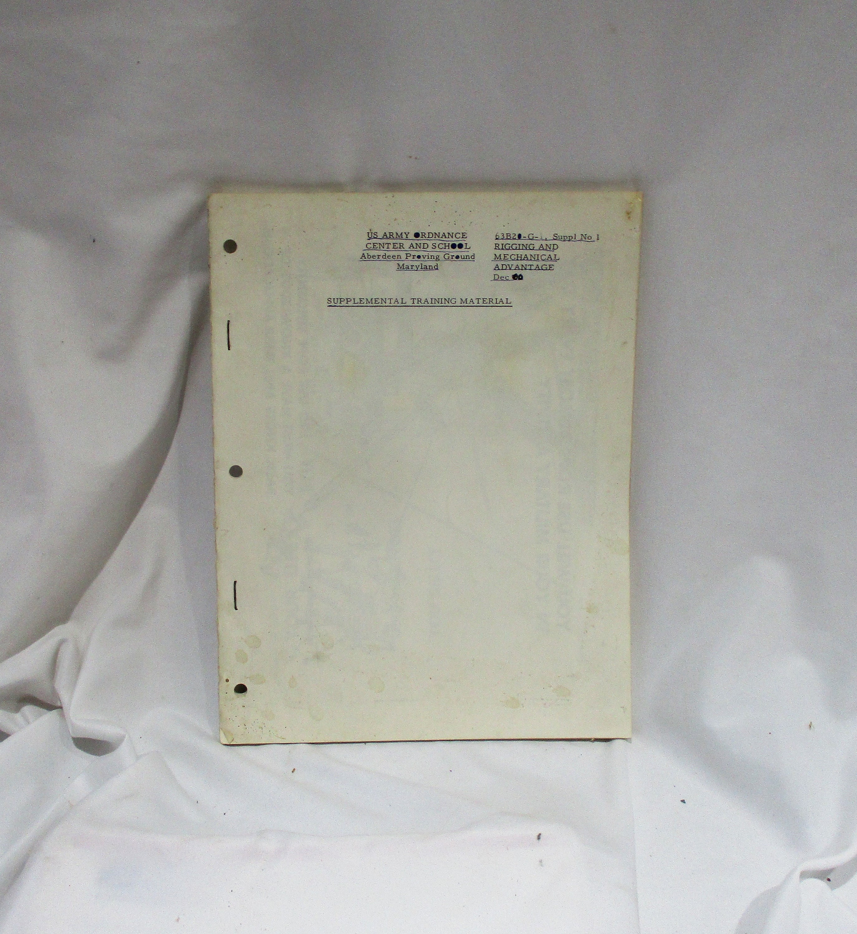 1955 US Army Rigging & Knots Booklet: Ordnance Training Manual - Etsy
