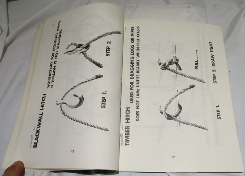 Army Rigging Drawing 1955 US Army Rigging & Knots Booklet: Ordnance Training Manual - Etsy