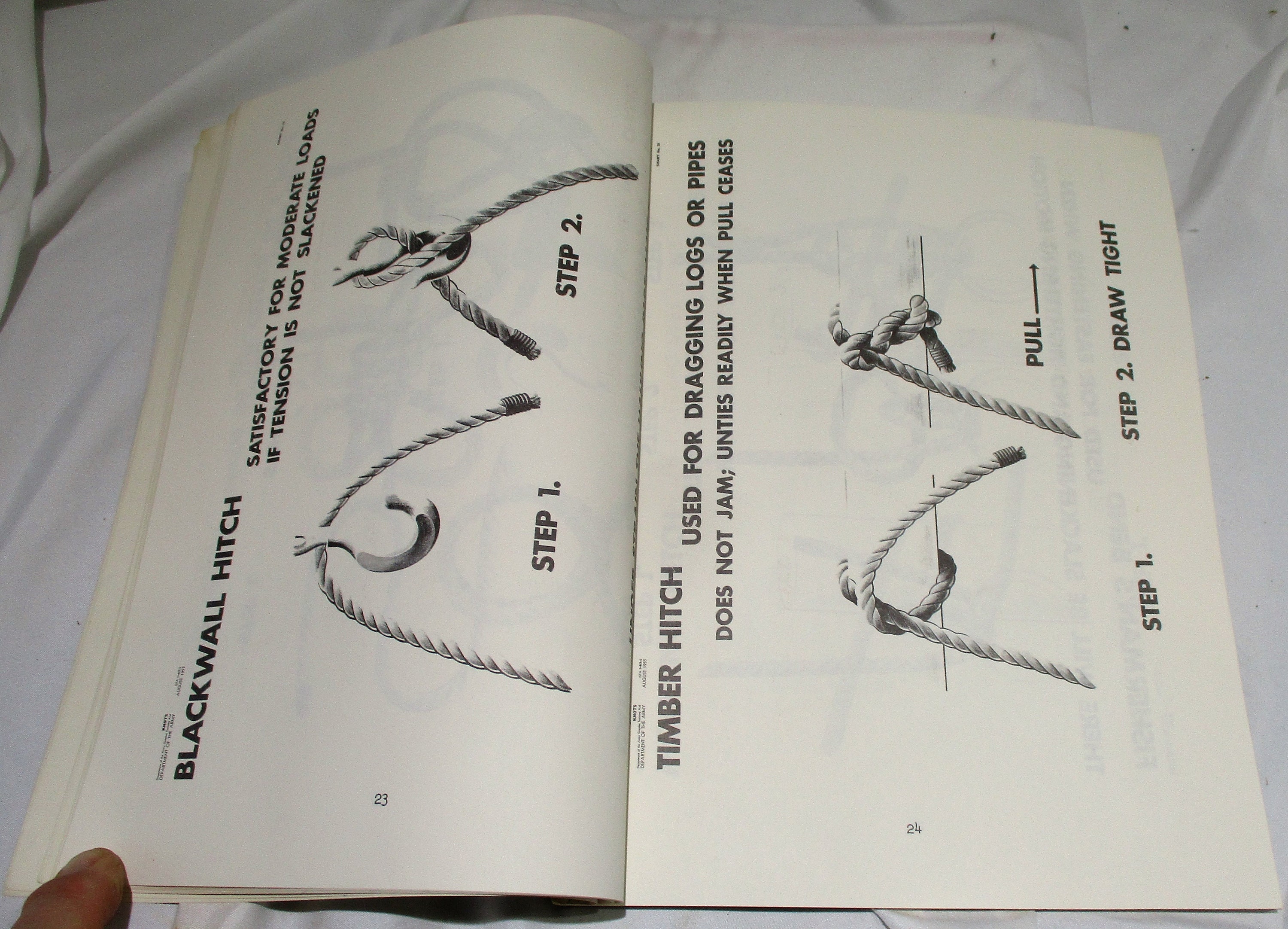 1955 US Army Rigging & Knots Booklet: Ordnance Training Manual - Etsy