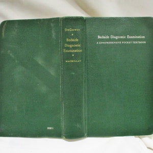 1967 Bedside Diagnostic Examination, Internal Medicine, Diseases, Physiology, Diagnosis, Pathology, Nursing and Medical School Textbook