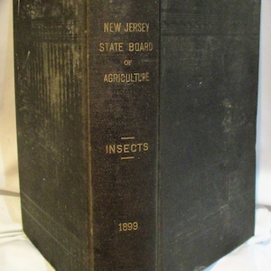 1900 Insects of New Jersey Book: Antique Entomology, Agriculture