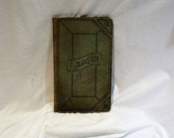 1937 New Jersey Gas Station Antique Cloth Ledger: Accounting History